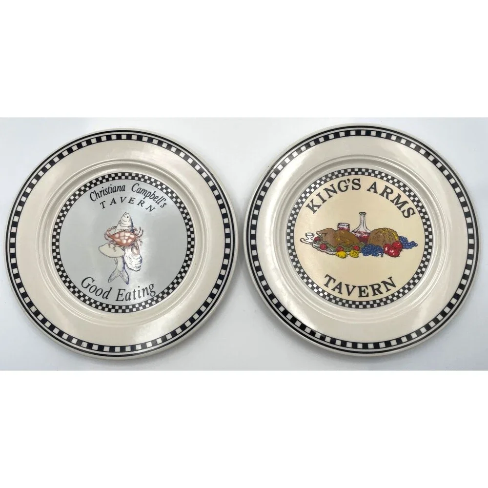 2 WILLIAMSBURG Tavern's Luncheon Plates by Homer Laughlin 9